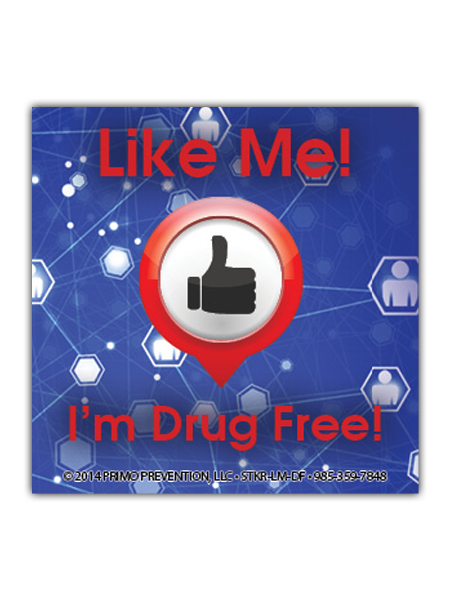Like-Me-drug-free-sticker