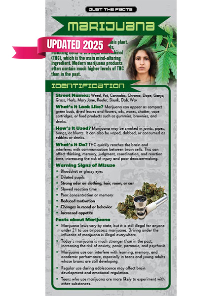 Just the Facts Rack Card: Marijuana