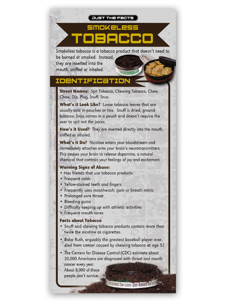 Just the Facts Rack Card: Smokeless Tobacco