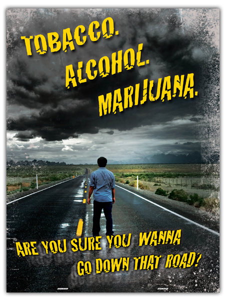 Gateway Drugs (Tobacco, Alcohol, Marijuana) Mini-Poster