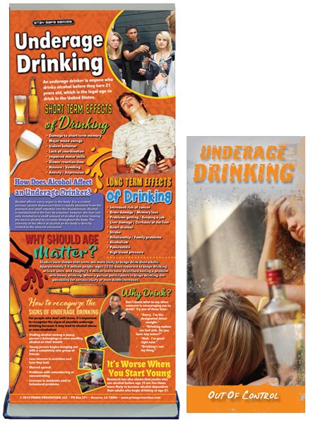 Underage Drinking Retractable Presentation Banner Package