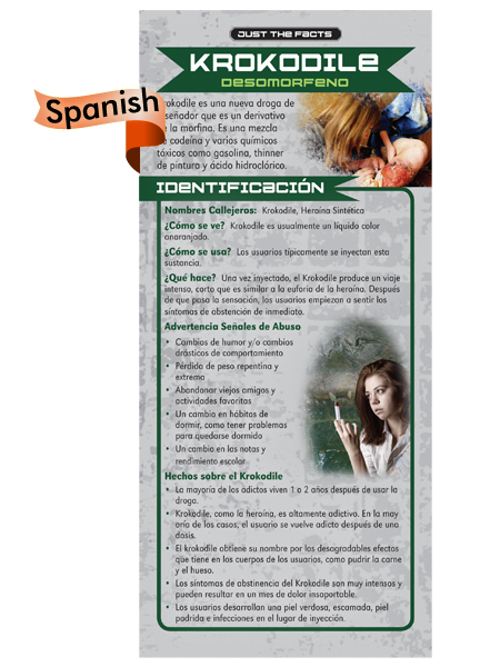 *SPANISH* Just the Facts Rack Card: Krokodil