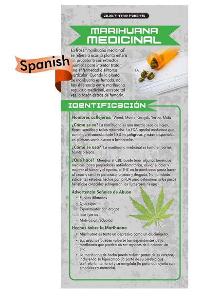 *SPANISH* Just the Facts Rack Card: Medical Marijuana
