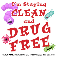 I'm Staying Clean and Drug Free Temporary Tattoo