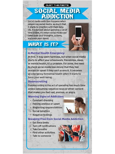 Just the Facts Rack Card: Social Media Addiction