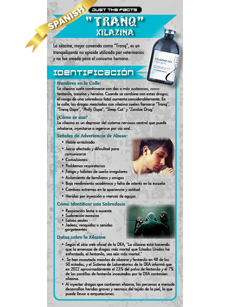 SPANISH Just the Facts Rack Card: "Tranq" Xylazine
